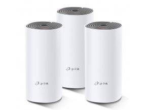 TP-Link AC1200 Whole-home Mesh WiFi System Deco E4(3-pack), 2x10/100 RJ45