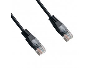 DATACOM patch cord UTP cat5e 5M černý