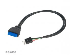 AKASA - USB 3.0 na USB 2.0 adaptér - 30 cm