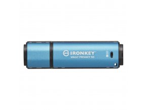 Kingston Ironkey Vault Privacy 50/8GB/USB 3.2/USB-A/Modrá