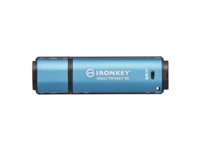 Kingston IronKey Vault Privacy 50/64GB/USB 3.2/USB-A/Modrá