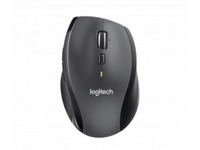 Logitech M705/Ergonomická/Optická/Pro praváky/Bezdrátová USB/Stříbrná