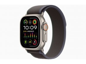 Apple Watch Ultra 2/49mm/Titan/Sport Band/Blue-Black Trail/-S/M
