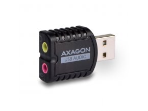 AXAGON ADA-10, USB 2.0 - externí zvuková karta MINI, 48kHz/16-bit stereo, vstup USB-A