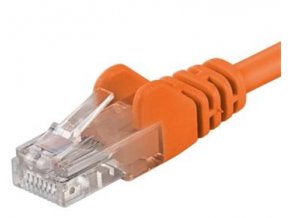 PremiumCord Patch kabel UTP RJ45-RJ45 Cat 5e 0.25m, oranžová