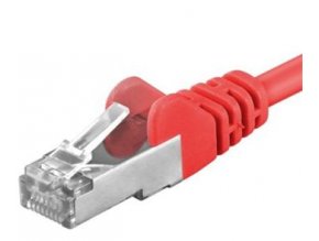 Premiumcord Patch kabel CAT6a S-FTP, RJ45-RJ45, AWG 26/7 3m, červená