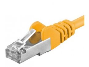 Premiumcord Patch kabel CAT6a S-FTP, RJ45-RJ45, AWG 26/7 3m, žlutá