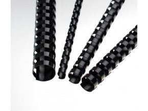 Plastové hřbety 10 mm, černé