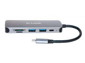 D-Link 5-in-1 USB-C Hub with Card Reader