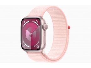 Apple Watch S9/41mm/Pink/Sport Band/Light Pink