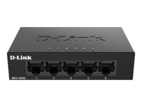 D-Link DGS-105GL Kovový 5-portový Gigabit stolní switch