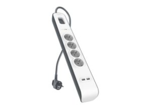 BELKIN SurgeStrip přep.ochrana,4 zásuvky,525J,2USB