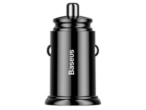 Baseus rychlonabíječka do auta 2xUSB QC3.0 30W černá