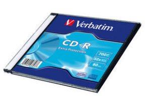 VERBATIM CD-R 700MB, 52 Extra Prot. Slim Box