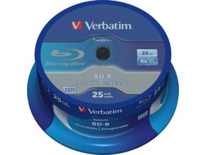 VERBATIM BD-R SL (6x, 25GB),NON-ID, 25 cake