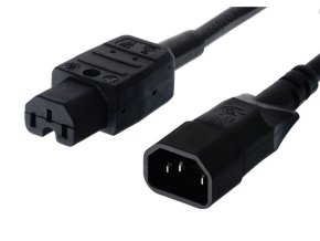 PremiumCord Kabel síťový prodlužovací, IEC320 C14 - C15, 2m