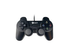 Gamepad C-TECH Callon pro PC/PS3, 2x analog, X-input, vibrační, 1,8m kabel, USB