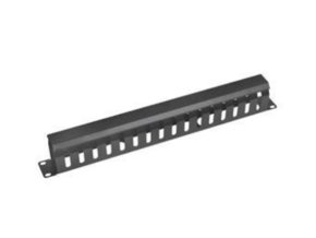 Vyvaz.panel 19"1U kov Lišta Průchozí černý 65mm hl