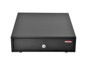 Pokladní zásuvka mikro EK-300C - s kabelem, pořadač 3/4, 9-24V, černá