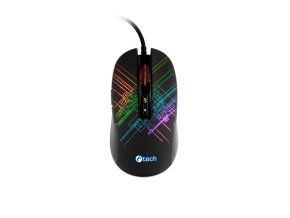 C-TECH Dusk/Herní/Optická/Pro praváky/3 200 DPI/Drátová USB/Černá