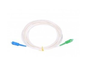 SC/APC - SC/UPC simplex 9/125 SM 1m arm.bílý 3mm B3 LSZH