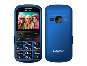 EVOLVEO EasyPhone XS, mobilní telefon pro seniory, modrý
