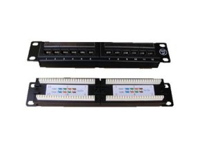 DATACOM Patch panel 10“ UTP cat5e 12portů