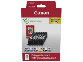 Canon PGI530/CLI 531 PGBK/C/M/Y/BK/GY PHOTO VALUE