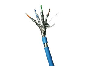 DATACOM F/FTP drát CAT6A Eca LSOH 500m cívka modrý