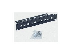 Patch panel 10"  10portů MODULÁRNÍ 1U