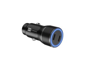 ER POWER 40W USB-C PD+QC 3.0 kovová duální autonabíječka