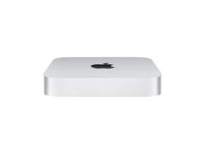 Mac mini M2 Chip Silver Pure Front Over Head Scree s