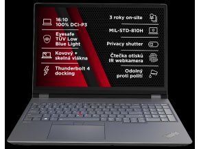 Lenovo ThinkPad P/P16 Gen 2/i7-14700HX/16"/4K/T/32GB/1TB SSD/RTX 3500A/W11P/Black/3R