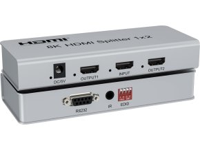 PremiumCord HDMI 2.1 splitter 1-2 porty