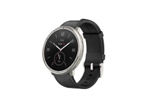 Amazfit Active 2 NFC Black Leather Round Front Lef s