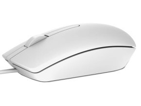 Dell MS116/Kancelářská/Optická/1 000 DPI/Drátová USB/Bílá