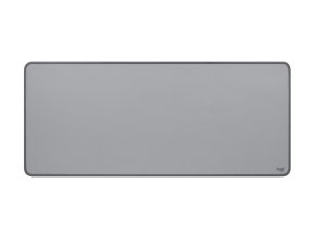 logitech desk mat studio series top view mid grey s