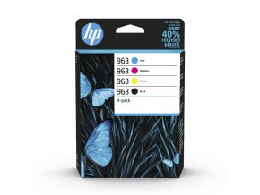 HP 963 CMYK Ink Cartridge 4 Pack 0b s