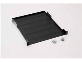 19" police A1 s perforací 250mm, max.20kg černá