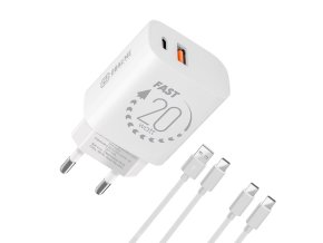 obal me cestovni nabijecka usb a usb c 20w 2x kabe s