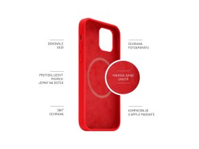 FIXED MagFlow Apple iPhone 14+, červený