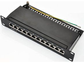 Patch panel 10" STP cat.6 12portů