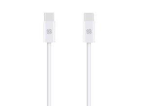 OBAL:ME Super Fast USB-C/USB-C Pletený kabel 100W 1m White
