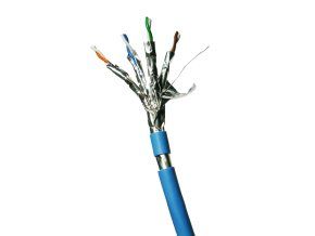 DATACOM F/FTP drát CAT6A Eca LSOH 500m cívka modrý