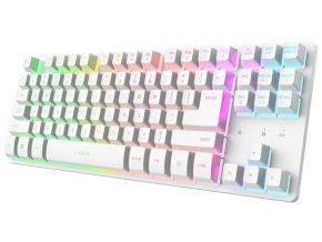 Trust GXT831 Thado TKL/Bezdrátové USB/US/Bílá