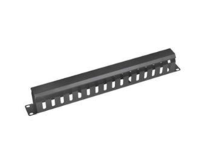 Vyvaz.panel 19"1U kov Lišta Průchozí černý 65mm hl