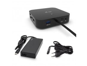 i-tec USB-C Dual Display Docking Station s Power Delivery 65W + i-tec Universal Charger 77W