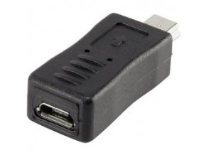 usb adapter renkforce 1x miniusb 2 0 zastrcka 1x microusb 2 0 zasuvka cerna