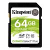 Kingston Canvas Select Plus U1/SDXC/64GB/100MBps/UHS-I U1 / Class 10