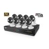 iGET HGNVK164908 - Kamerový UltraHD 4K PoE set, 16CH NVR + 8x IP 4K kamera, zvuk, SMART W/M/Andr/iOS